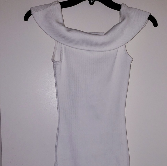 Sexy white off shoulder mini dress - Picture 1 of 4